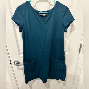 Susana Monaco short sleeve dress, teal, worn 3 times